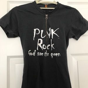 Punk Rock God Save the Queen Shirt SZ S